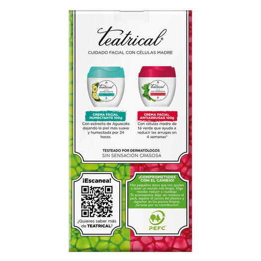 Pack Teatrical Crema Humectante 200Gr + Crema Antiarrugas 100Gr, , large image number 3