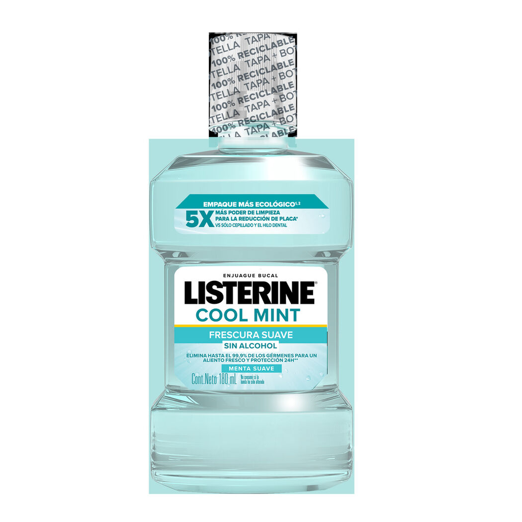 Enjuague Bucal LISTERINE Cool Mint Zero Alcohol 180 ml, , large image number 0