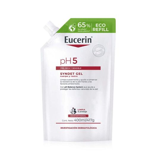 Gel de Baño Eucerin Ph5 Refill Syndet 400 mL, , large image number 1