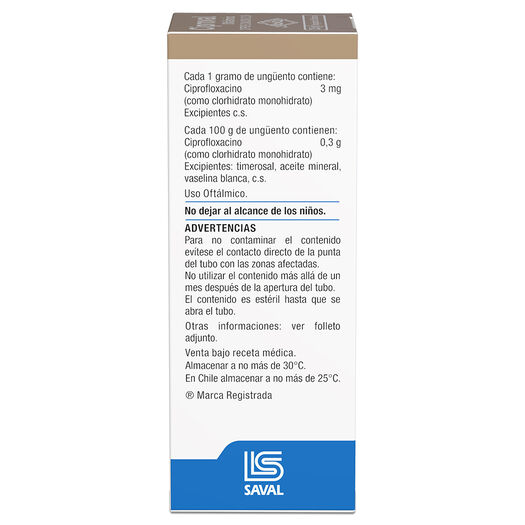 Ciproval 0,3% x 3,5 g Ungüento Oftálmico, , large image number 1