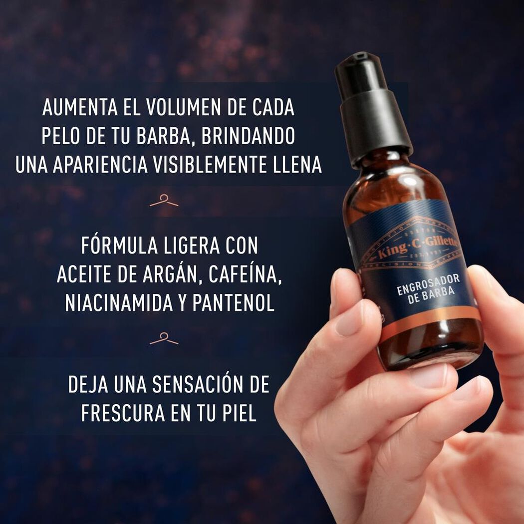 Serum Engrosador Gillette Barba King C 50 mL, , large image number 2