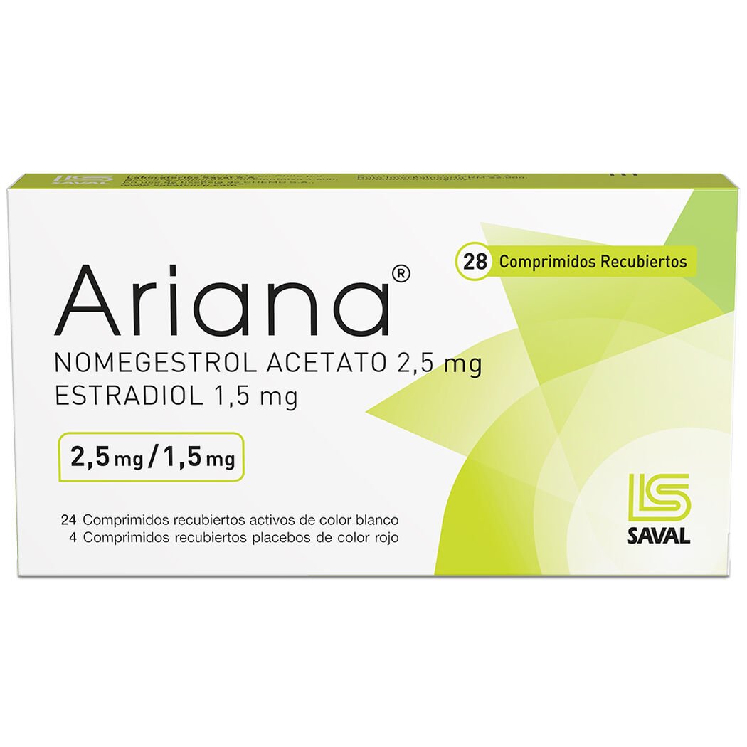 Ariana Nomegestrol/Estradiol 28comp Rec, , large image number 0