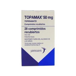 Topamax 50 mg x 28 Comprimidos Recubiertos