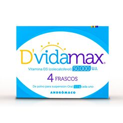 Dvida Max 50000 UI x 4 Vial Polvo Para Suspension Oral