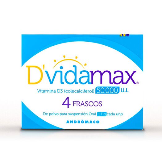 Dvida Max 50000 UI x 4 Vial Polvo Para Suspension Oral, , large image number 0