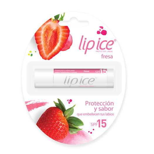 Lip Ice Menthol Labial FPS 15 Fresa x 1 Balsamo Labial, , large image number 0