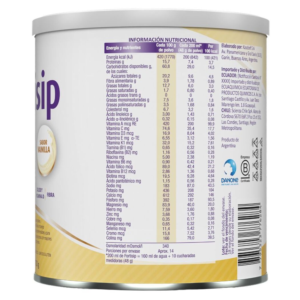 Fortsip Sabor Vainilla 700 gr, , large image number 2