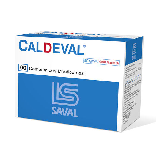 Caldeval x 60 Comprimidos Masticables, , large image number 0