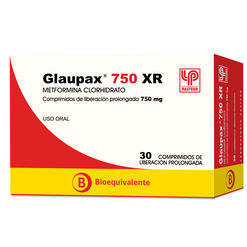 Glaupax XR 750 mg x 30 Comprimidos de Liberación Prolongada