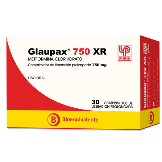 Glaupax XR 750 mg x 30 Comprimidos de Liberación Prolongada, , large image number 0