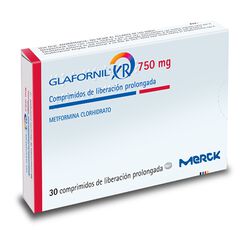 Glafornil XR 750 mg x 30 Comprimidos de Liberación Prolongada