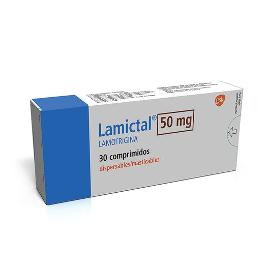 Lamictal 50 mg x 30 Comprimidos Dispersables, , large image number 0