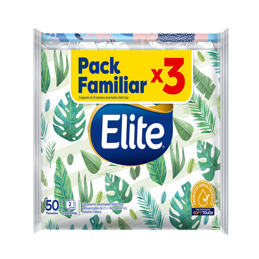 Elite Pack Familiar Pañuelos Desechables x 1 Pack, , large image number 1