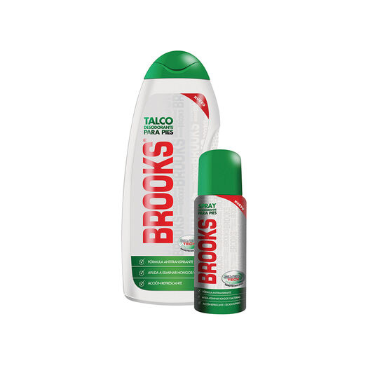 Talco Desosdorante Brooks 220 g + Talco 45 g, , large image number 0
