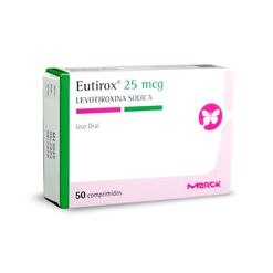 Eutirox 25 mcg x 50 Comprimidos