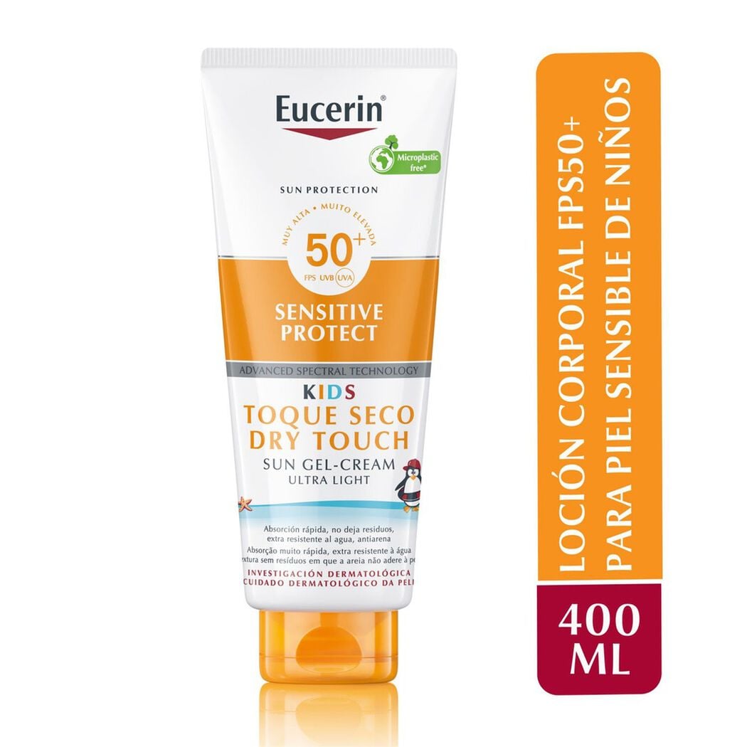 Protector Solar Eucerin Sensitive Protect Kids Toque Seco 400 mL, , large image number 0
