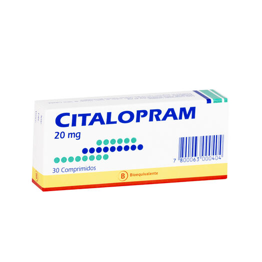Citalopram 20 mg x 30 Comprimidos MINTLAB CO SA, , large image number 0
