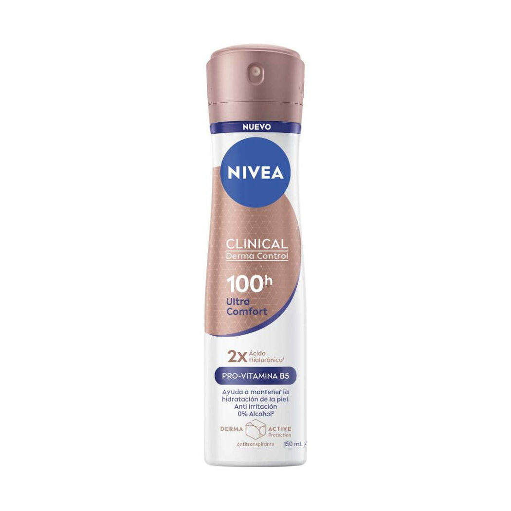 Nivea Clinical Ultra Comfort Antitranspirante Spray Femenino 150 ml, , large image number 0