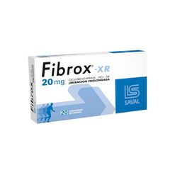 Fibrox XR 20 mg x 20 Comprimidos Recubiertos de Liberación Prolongada