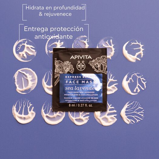 Mascarilla Hidratante con Siempreviva Azul de rostro 2x8ml Apivita, , large image number 2