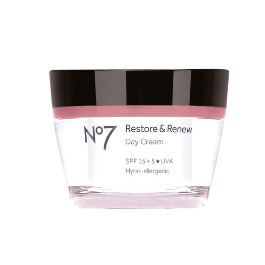 No 7 Crema Restore & Renew  Día SPF 15 Cara Y Cuello x 50 mL, , large image number 0
