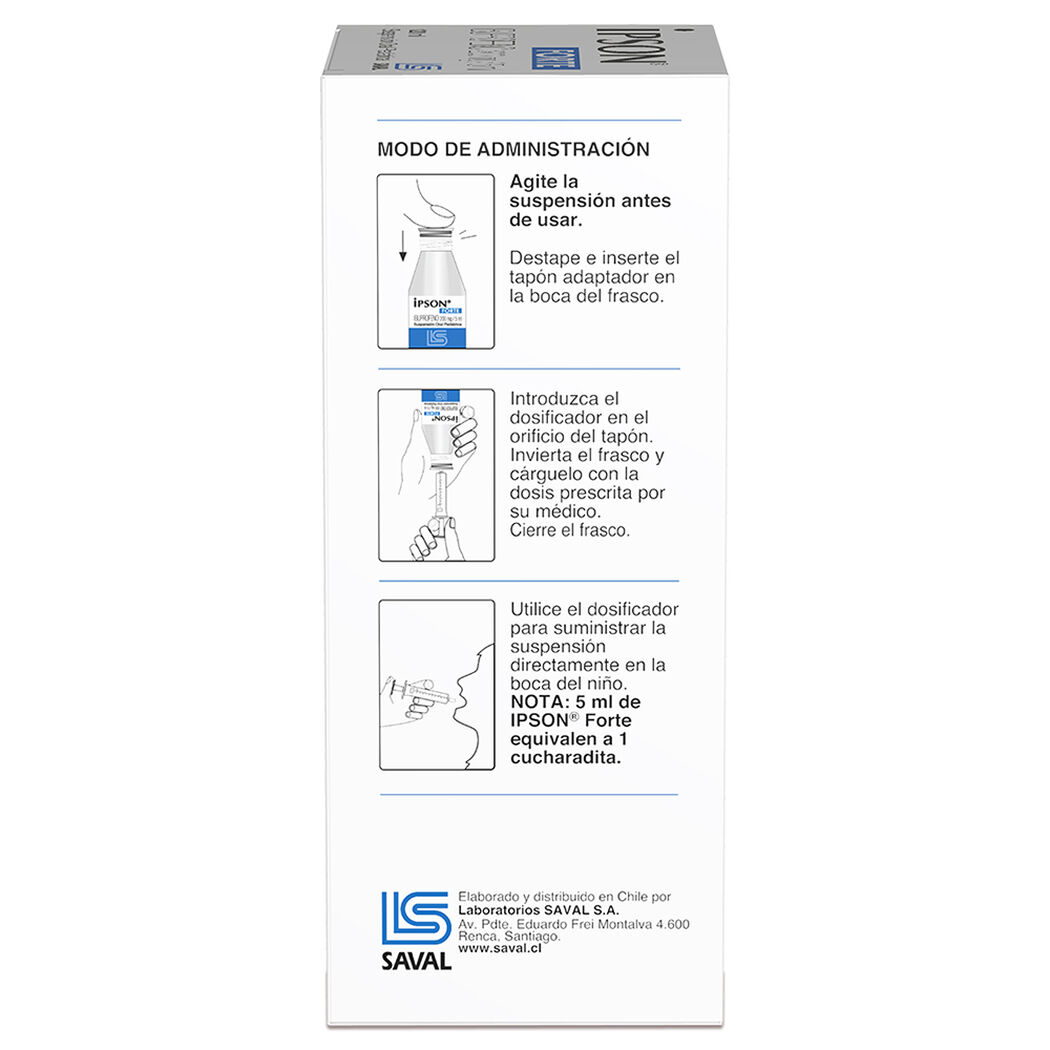Ipson Forte 200 mg/5 mL x 120 mL Suspensión Oral, , large image number 2