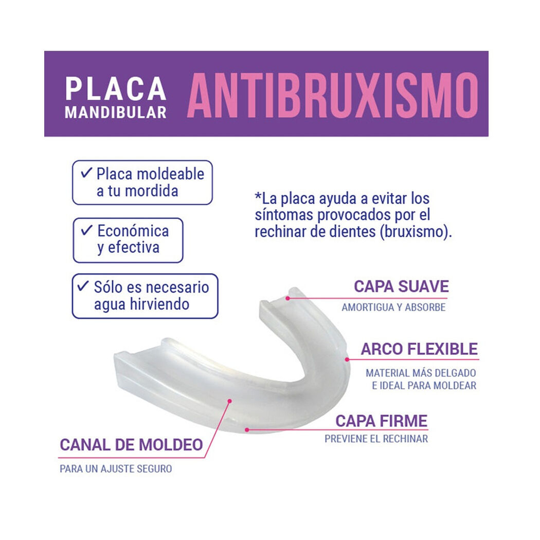 Placa Anti-Bruxismo Mandibular X 1 Unidad , , large image number 3