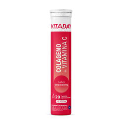 Col&aacute;geno + Vitamina C Sabor Strawberry x 20 tabletas efervescentes