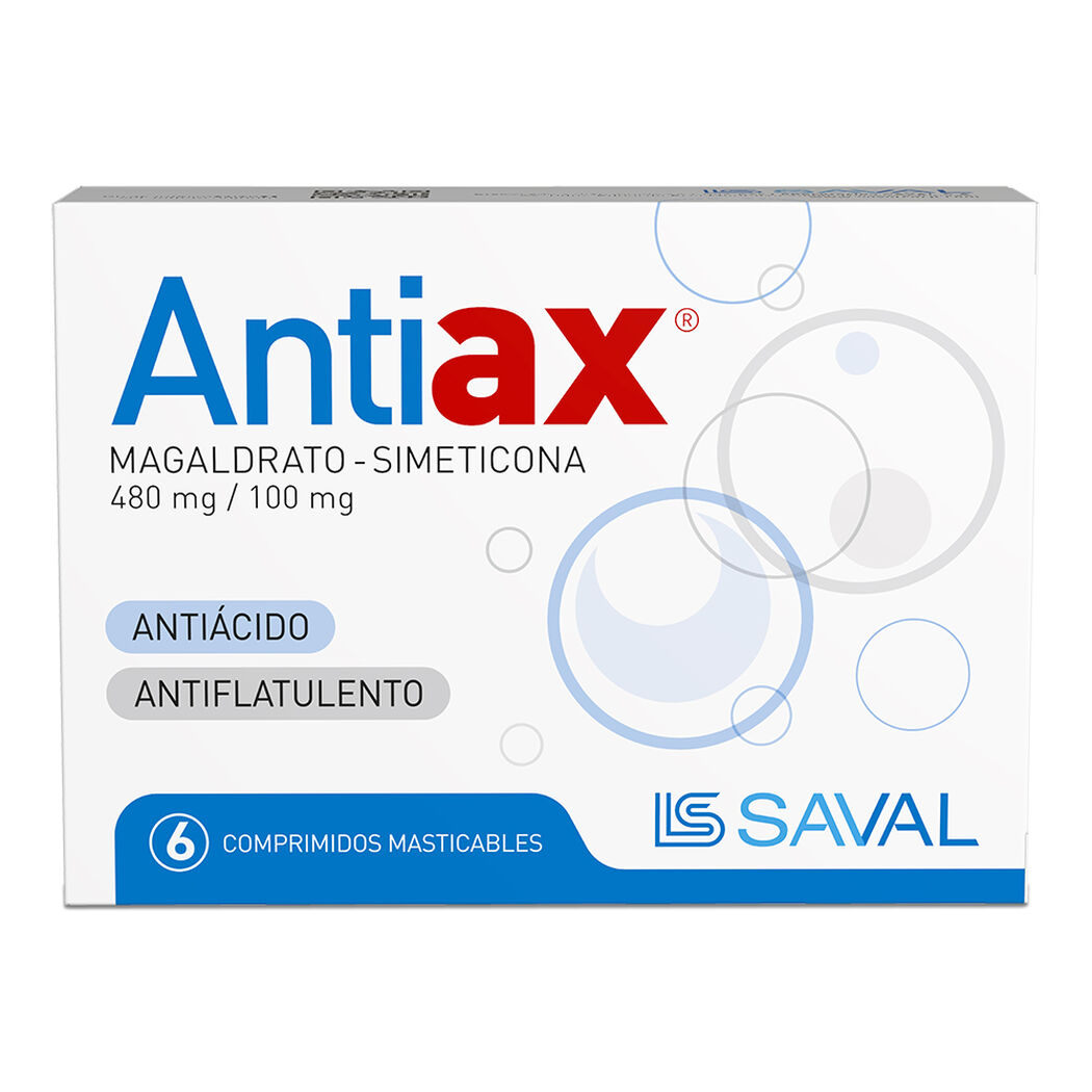 Antiax x 6 Comprimidos Masticables, , large image number 0