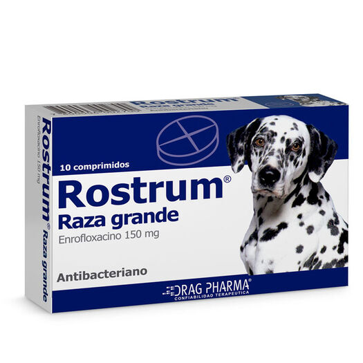Vet. Rostrum 150 mg x 10 Comprimidos para Perros Raza Grande, , large image number 0