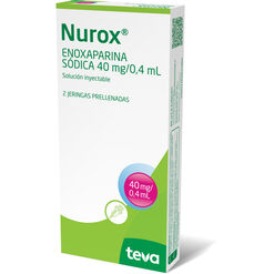 Nu-Rox 40 mg/0.4 ml Soluci&oacute;n Inyectable x 2 Jeringas Prellenadas