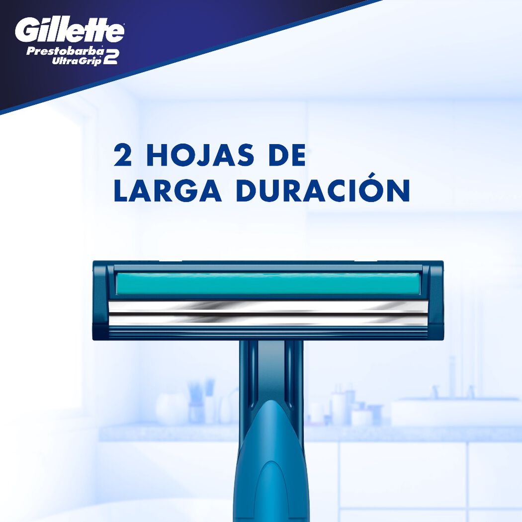 M&aacute;quina de Afeitar Gillette Prestobarba 2 Ultra Grip 10 un, , large image number 1