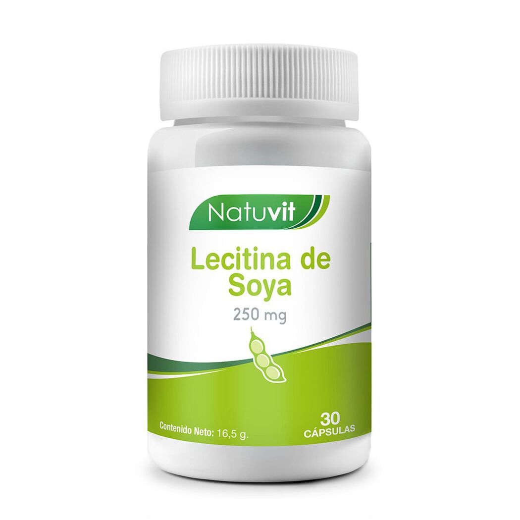 Natuvit Lecitina de Soya 250 Mg 30 Cápsulas, , large image number 0