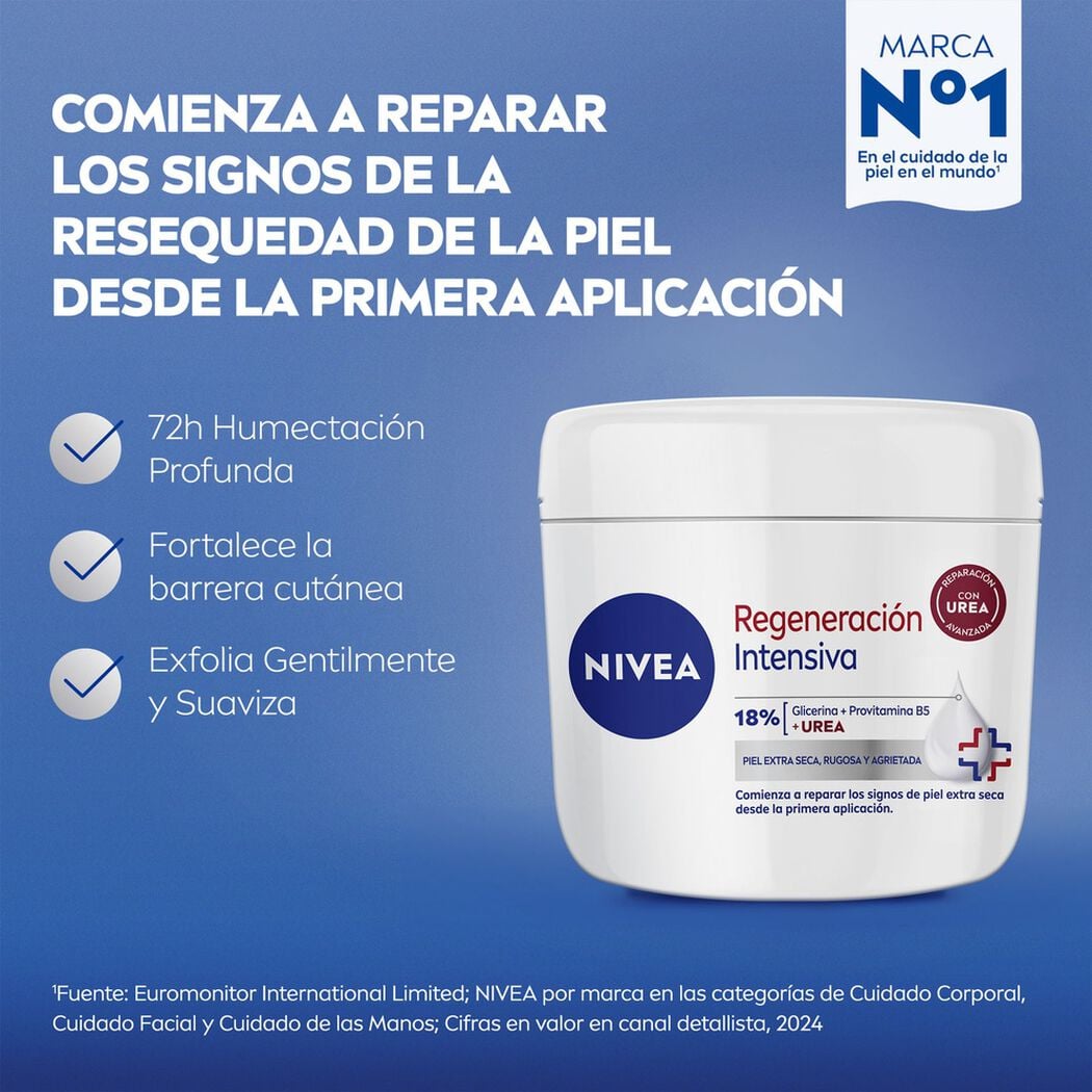 Crema Pote Nivea Regeneraci&oacute;n Intensiva 400mL, , large image number 2