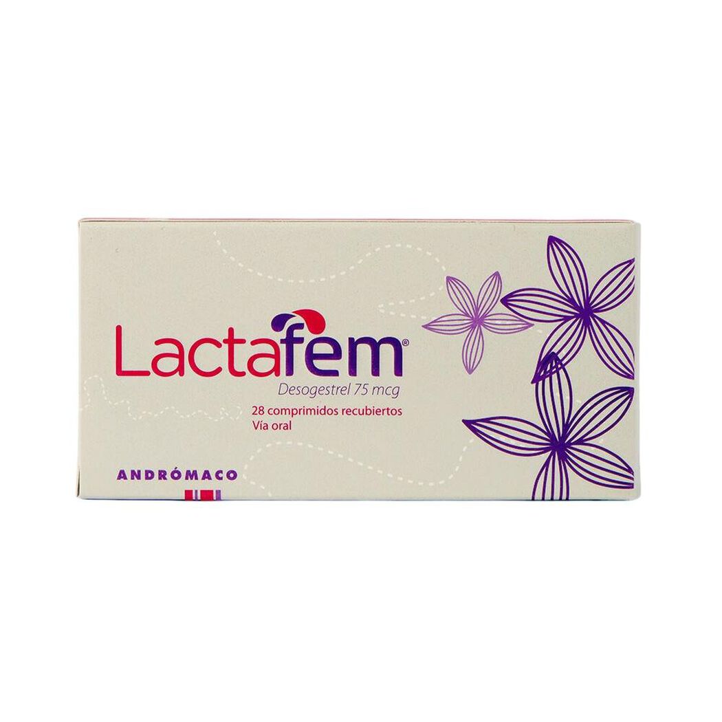 Lactafem 75 mcg x 28 Comprimidos Recubiertos, , large image number 0