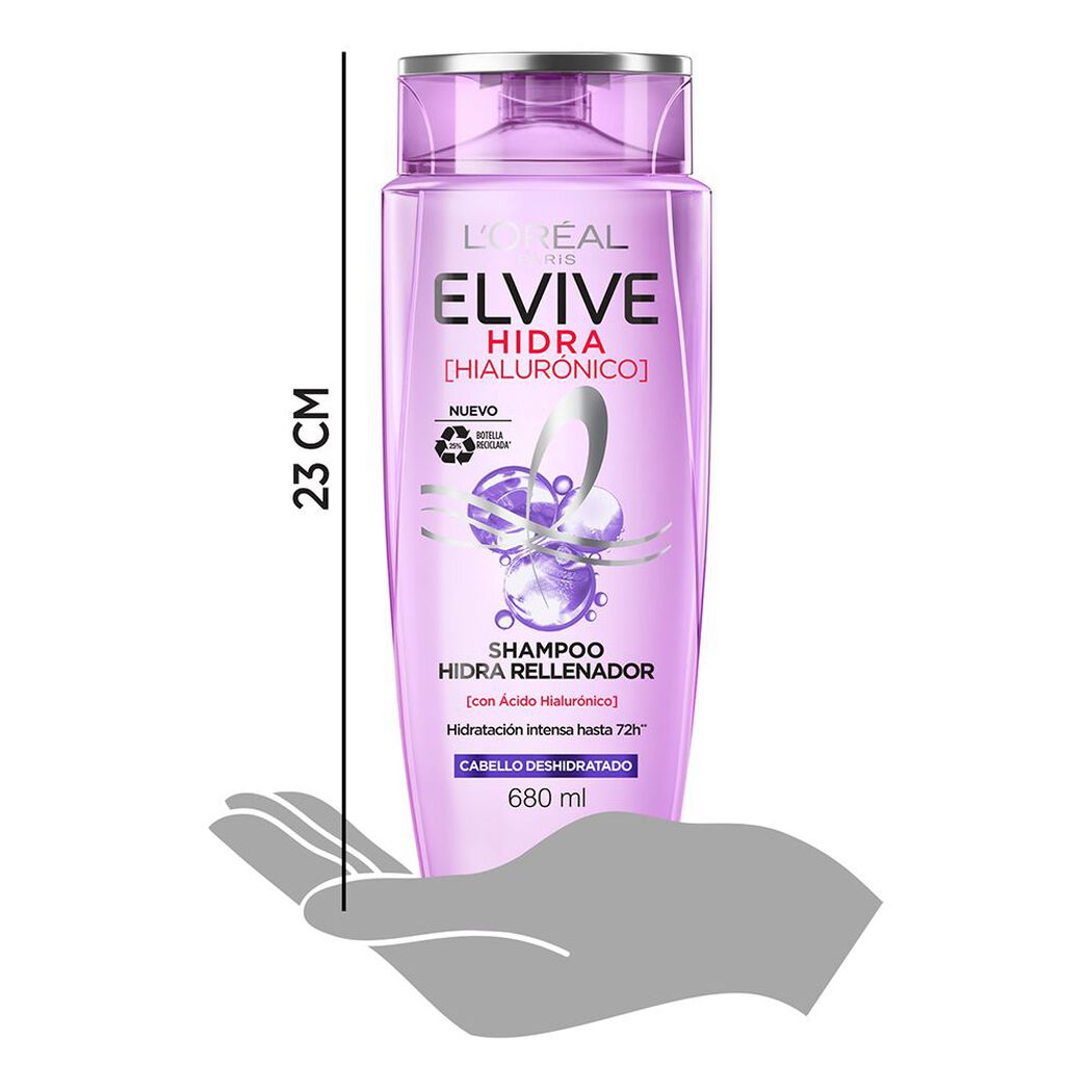 Shampoo Elvive Hidra Hialurónico 680 mL, , large image number 3