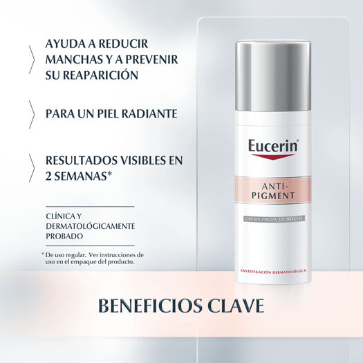 EUCERIN ANTI-PIGMENT CREMA FACIAL DE NOCHE 50ML, , large image number 1