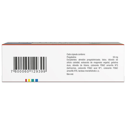 NEURUM Pregabalina 50 mg 30 cápsulas, , large image number 1