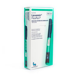 Insulina Levemir Flexpen 100 UI/mL x 5 Cartuchos