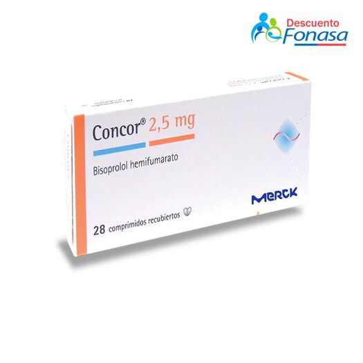 Concor 2.5 mg x 28 Comprimidos Recubiertos, , large image number 0