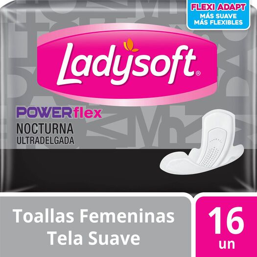 Toalla Higiénica Ladysoft Ud Powerfle Nocturna 16, , large image number 0