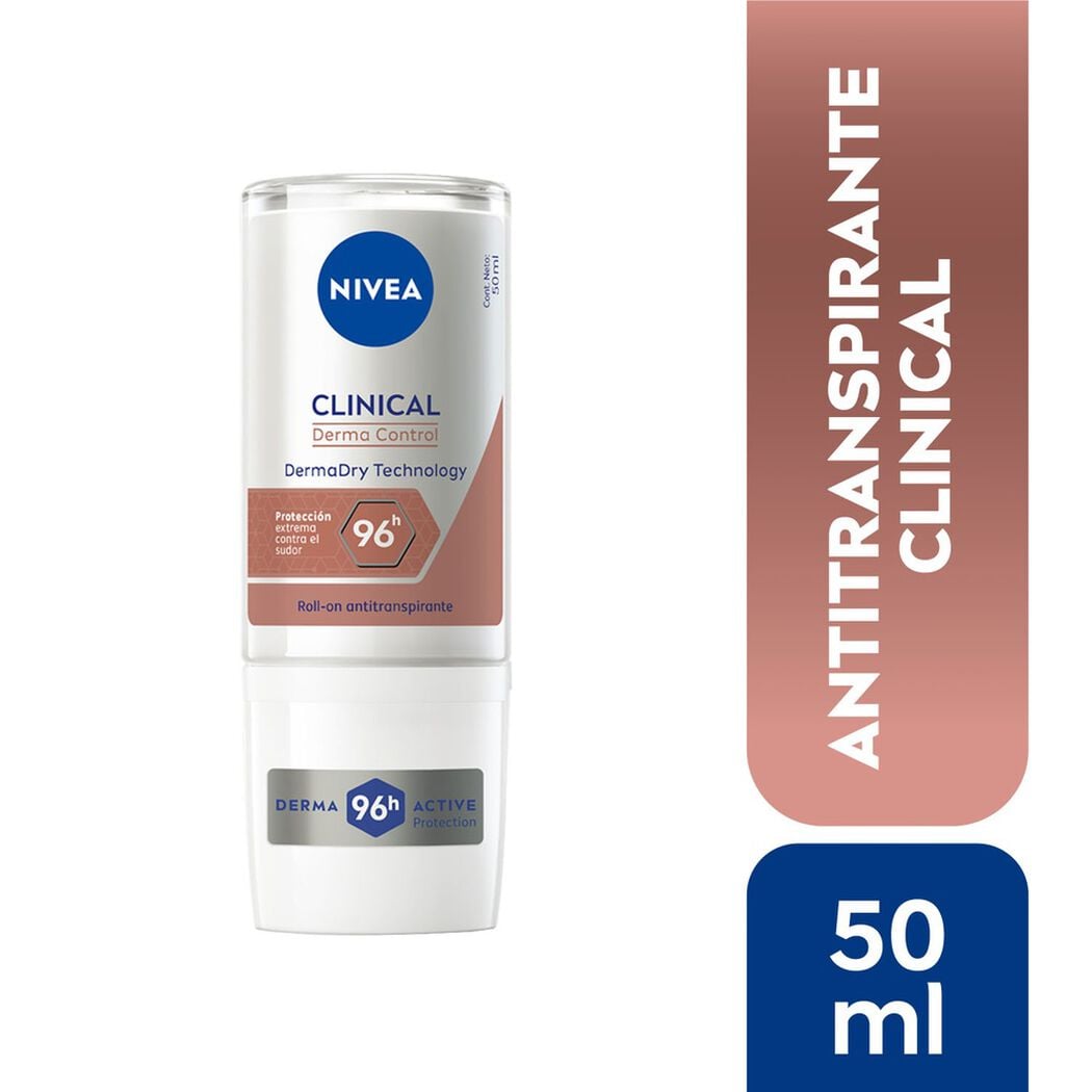 Desodorante Roll On Nivea Clinical FeMenino, , large image number 0