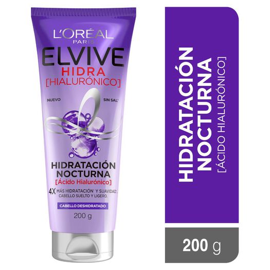 Crema Hidratación Elvive Nocturna 200Ml, , large image number 0