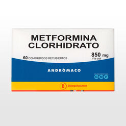 Metformina 850 mg x 60 Comprimidos Recubiertos ANDROMACO S.A.