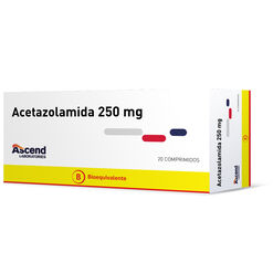 Acetazolamida 250 mg x 20 Comprimidos ASCEND