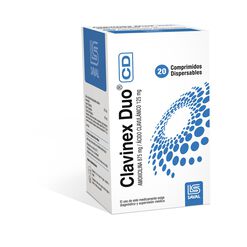 Clavinex Duo CD 875 mg/125 mg x 20 Comprimidos Dispersables