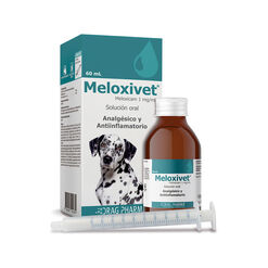 Vet. Meloxivet 1 mg/ml x 60 ml Soluci&oacute;n Oral para Perros