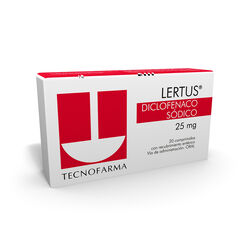 Lertus 25 mg x 20 Comprimidos con Recubrimiento Entérico
