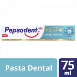 Pasta Dental Pepsodent Integral 18 Horas Limpieza Profunda 75 ml