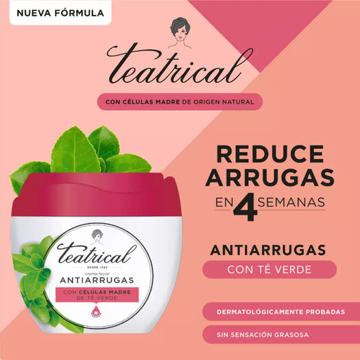 Teatrical Crema Facial Antiarrugas 200 G, , large image number 3